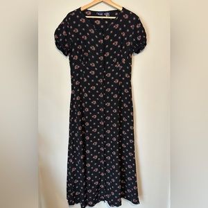 THE gap floral 1940’s style dress Y2K size Medium